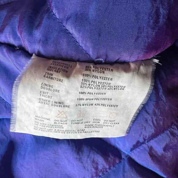 Vintage Women’s Purple Ski Coat Size 12 - Picture 15 of 16